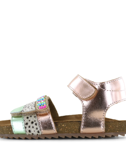 Shoesme metallic roze sandaal Meisjes | Leer/Metallic | Maat 31