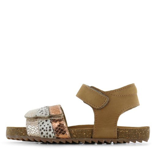 Shoesme bruine sandaal Meisjes | Leer/Metallic | Maat 28