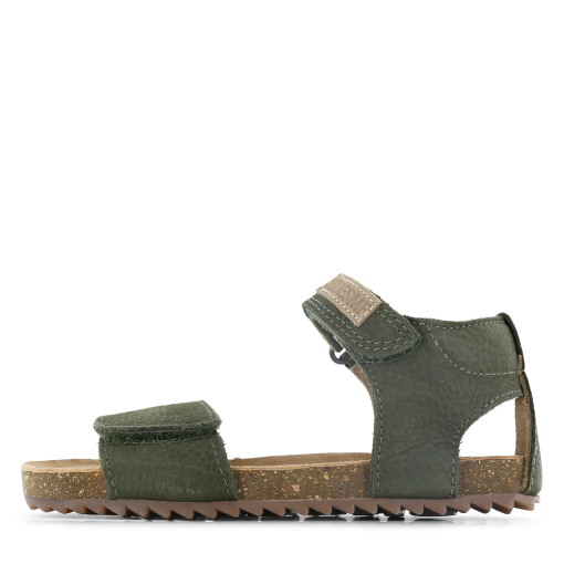 Shoesme groene sandaal met brede band Uni | Leer | Maat 24