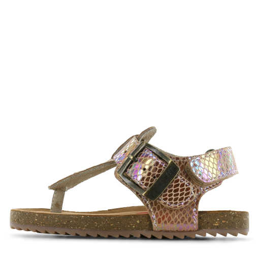 Shoesme metallic multicolor sandaal Meisjes | Leer/Metallic | Maat 26
