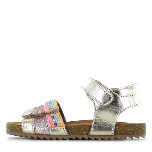 Shoesme metallic gouden sandaal Meisjes | Leer/Metallic | Maat 24