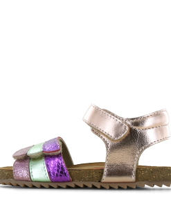 Shoesme metallic ros&eacute; sandaal Meisjes | Leer/Metallic | Maat 24