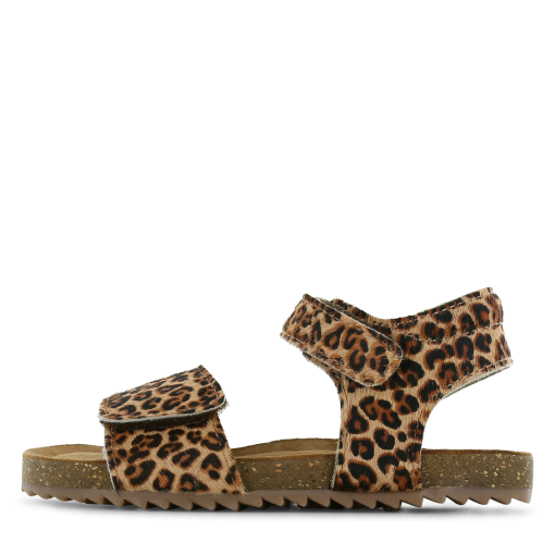 Shoesme panterprint sandaal Meisjes | Leer/Ponyhair | Maat 26