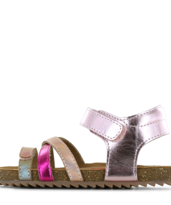 Shoesme metallic roze sandaal Meisjes | Leer/Metallic | Maat 31