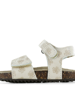 Shoesme beige sandaal met bloemenprint Meisjes | Microfiber leer | Maat 21