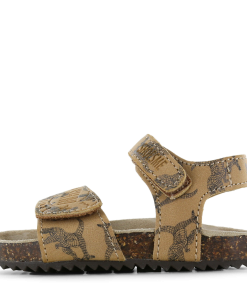 Shoesme bruine sandaal met dinoprint Jongens | Microfiber leer | Maat 21