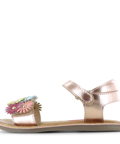 Shoesme metallic ros&eacute; sandaal Meisjes | Leer/Metallic | Maat 26