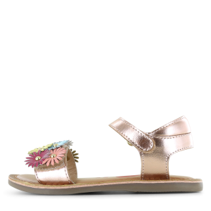 Shoesme metallic ros&eacute; sandaal Meisjes | Leer/Metallic | Maat 32