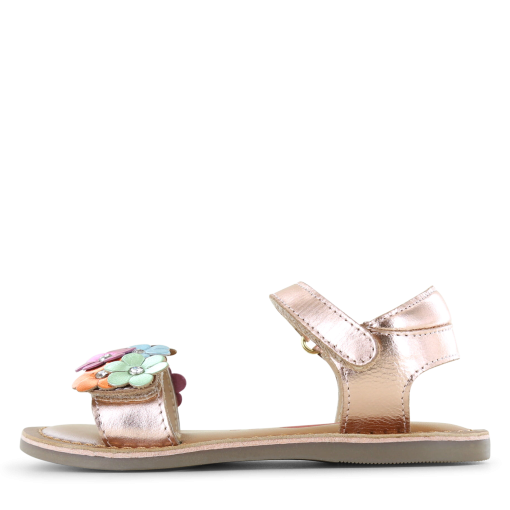 Shoesme metallic ros&eacute; sandaal Meisjes | Leer/Metallic | Maat 26