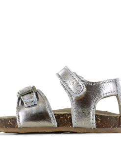 Shoesme metallic zilveren sandaal Meisjes | Leer/Metallic | Maat 20