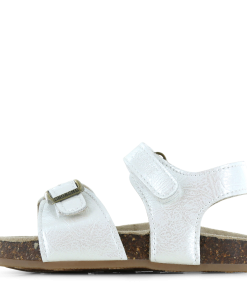 Shoesme metallic witte sandaal Meisjes | Leer/Metallic | Maat 31