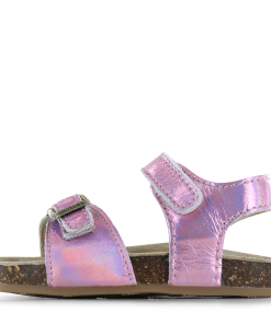 Shoesme metallic roze sandaal Meisjes | Leer/Metallic | Maat 31