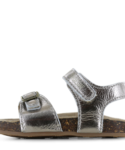 Shoesme metallic zilveren sandaal Meisjes | Leer/Metallic | Maat 22