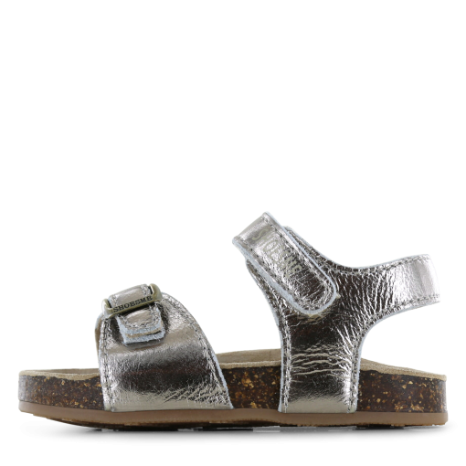 Shoesme metallic zilveren sandaal Meisjes | Leer/Metallic | Maat 22