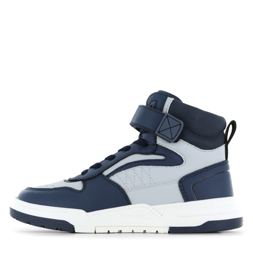 Shoesme blauw met grijze basket sneaker Jongens | Microleer | Maat 29