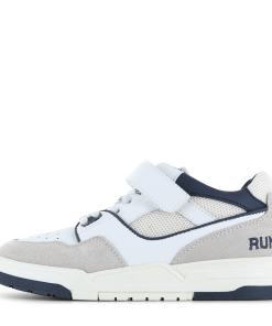 Shoesme wit met blauwe sneaker Jongens | Microfiber leer/Su&egrave;de | Maat 31