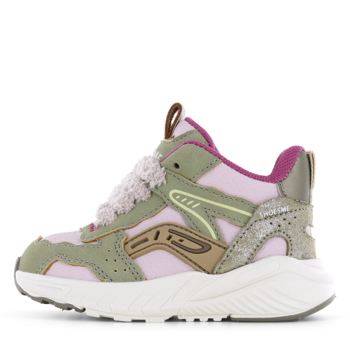 Shoesme sportief roze sneakertje Meisjes | Microfiber nubuck/Su&egrave;de | Maat 20