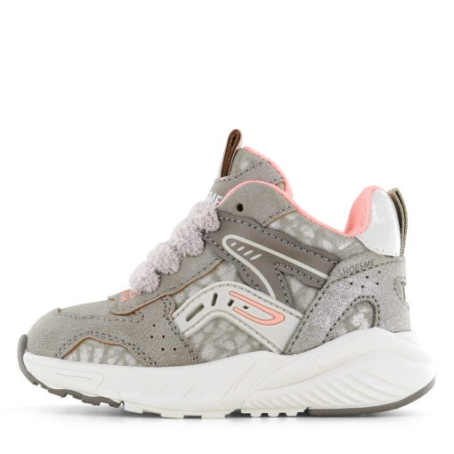 Shoesme sportief shiny sneakertje Meisjes | Microfiber nubuck/Su&egrave;de | Maat 20