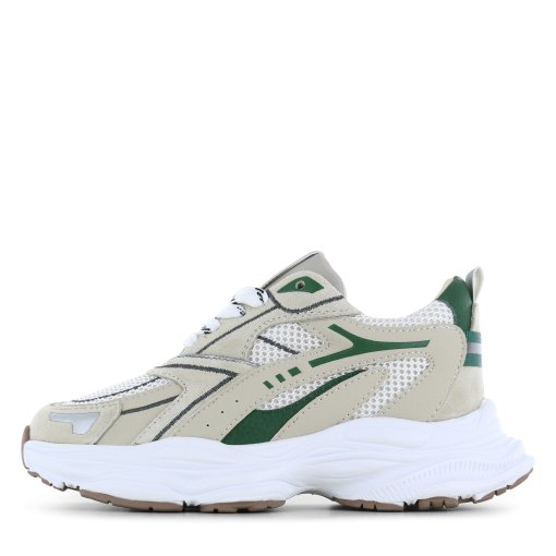 Shoesme beige-groene sneaker Jongens | Mesh/Microfiber leer/Su&egrave;de | Maat 29