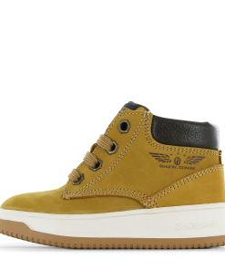 Shoesme okergele veterschoen Jongens | Microfiber leer | Maat 26
