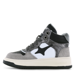 Shoesme zilveren sneaker Meisjes | Microfiber leer/Su&egrave;de | Maat 35