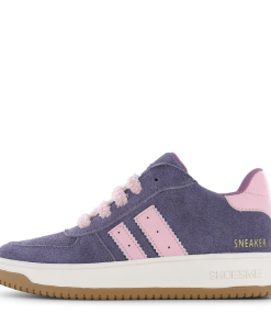 Shoesme paarse sneaker met ritssluiting Meisjes | Microfiber leer/Su&egrave;de | Maat 26