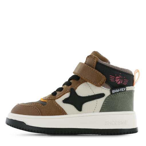 Shoesme Water-Proof cognac sneaker Jongens | Microfiber leer | Maat 32