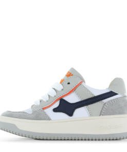 Shoesme grijze sneaker Jongens | Microfiber leer/Su&egrave;de | Maat 24