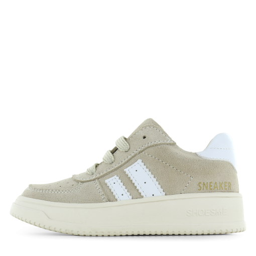 Shoesme beige sneaker Uni | Microfiber leer/Su&egrave;de | Maat 35