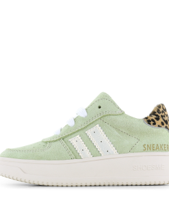 Shoesme groene sneaker Meisjes | Microfiber leer/Ponyhair/Su&egrave;de | Maat 24