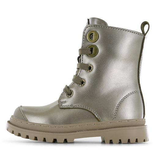 Shoesme metallic-gouden bikerboot Meisjes | Leer | Maat 28