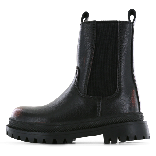 Shoesme zwart-oranje chelseaboot Meisjes | Leer | Maat 28