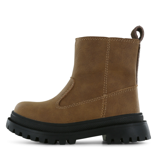 Shoesme cognac midhoge boot Jongens | Microfiber nubuck | Maat 35