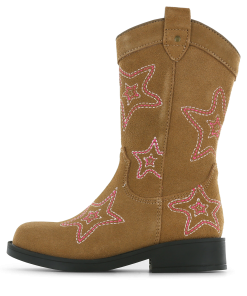Shoesme cognac cowboylaars met sterren Meisjes | Su&egrave;de | Maat 31