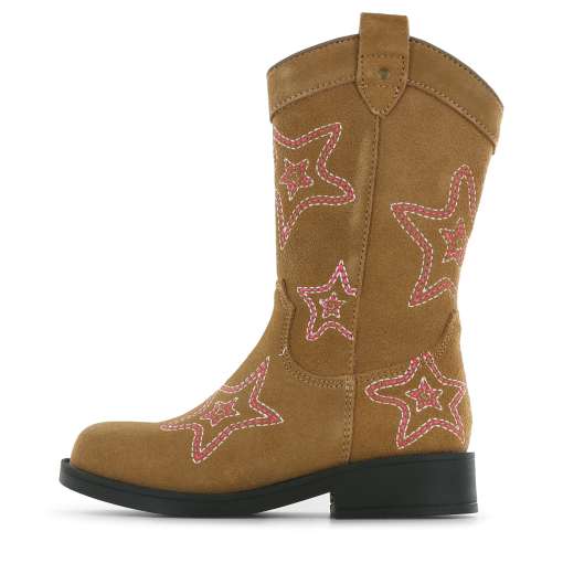 Shoesme cognac cowboylaars met sterren Meisjes | Su&egrave;de | Maat 35