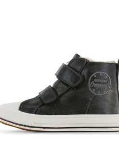 Shoesme donkerbruine hoge sneaker Jongens | Microfiber leer | Maat 25