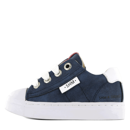 Shoesme donkerblauwe sneaker Jongens | Leer/Microleer | Maat 28