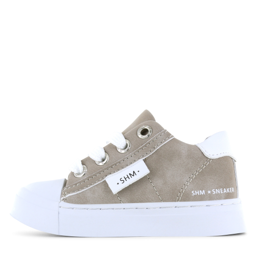 Shoesme taupe sneaker Uni | Microleer | Maat 28