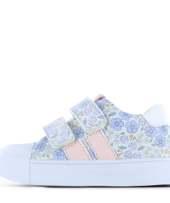 Shoesme sneaker met lila bloemenprint Meisjes | Microfiber leer | Maat 31