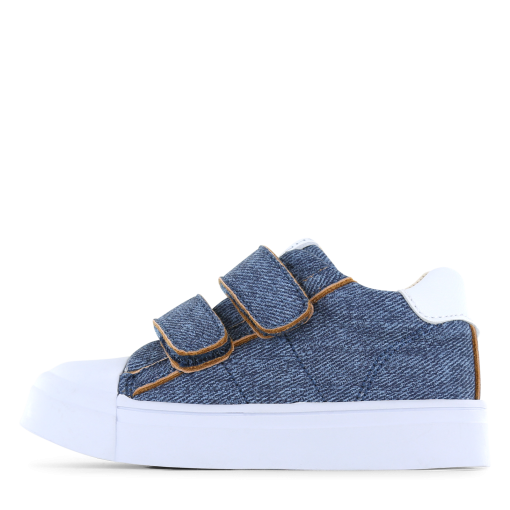 Shoesme sneaker met spijkerstof Jongens | Microfiber leer | Maat 23
