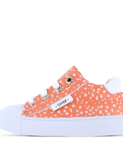 Shoesme peach sneaker met ritssluiting Meisjes | Microfiber leer | Maat 24