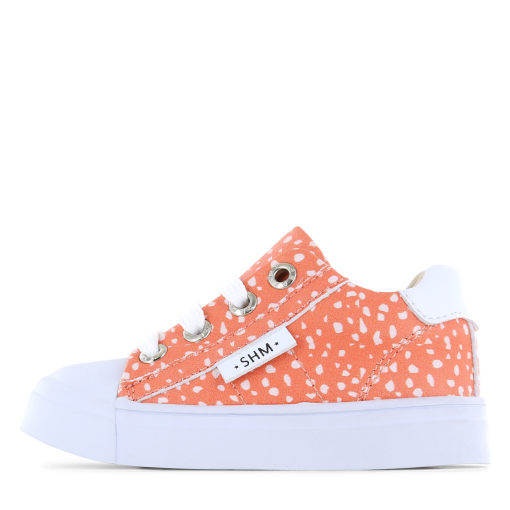 Shoesme peach sneaker met ritssluiting Meisjes | Microfiber leer | Maat 28