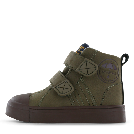 Shoesme donkergroene Water-Proof bootie Jongens | Microfiber nubuck | Maat 35