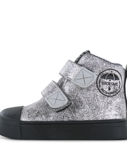 Shoesme zilveren Water-Proof bootie Meisjes | Microfiber leer | Maat 31