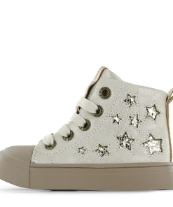 Shoesme gouden veterboot Meisjes | Metallic/Microfiber leer | Maat 32