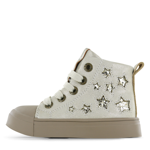 Shoesme gouden veterboot Meisjes | Metallic/Microfiber leer | Maat 35