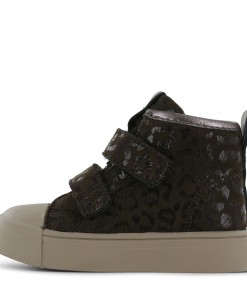 Shoesme donkerbruine klittenbandboot Meisjes | Microfiber leer/Su&egrave;de | Maat 25