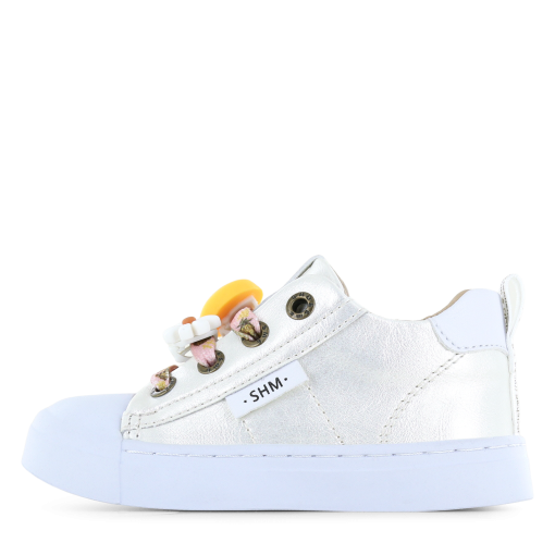 Shoesme parelmoer sneaker Meisjes | Microfiber leer | Maat 24