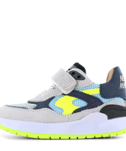 Shoesme grijs-gele sneaker Jongens | Leer/Microleer | Maat 31