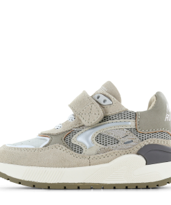 Shoesme beige-grijze sneaker Jongens | Leer/Microleer | Maat 31